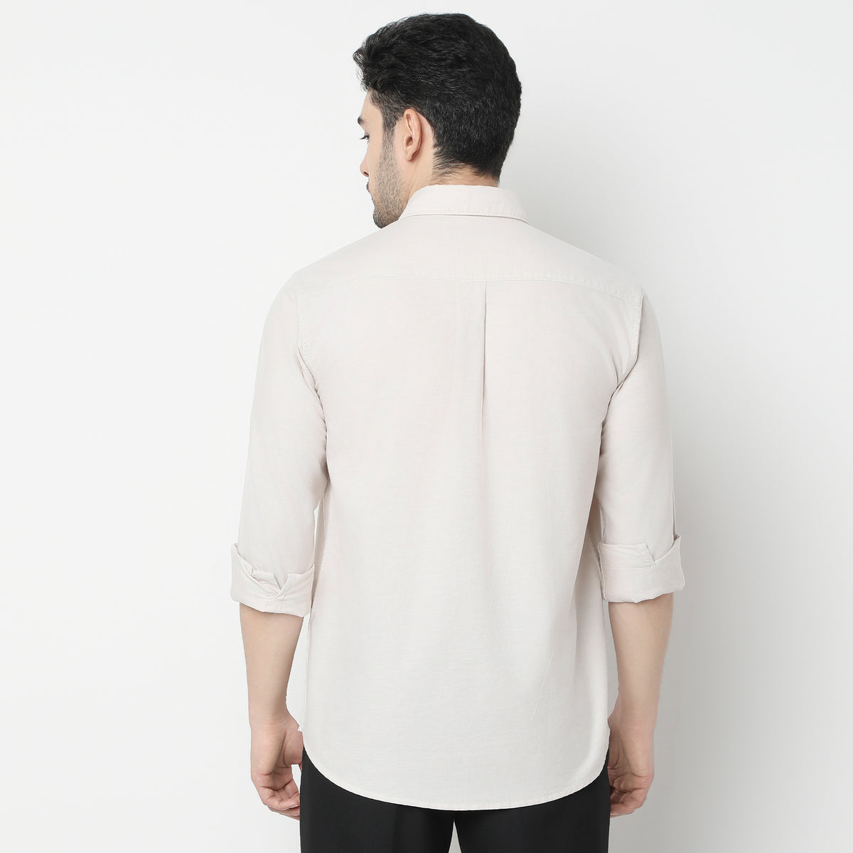 Slim Fit Solid Shirt