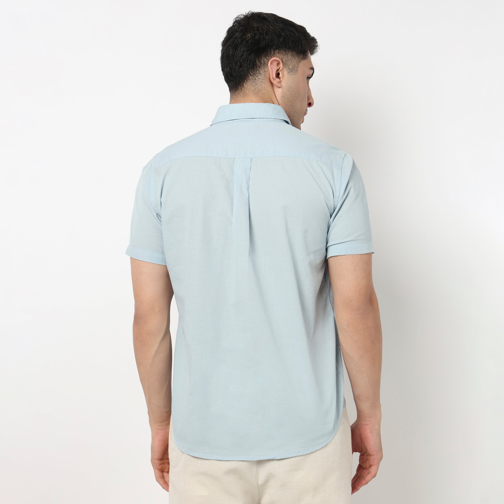 Regular Fit Solid Shirt