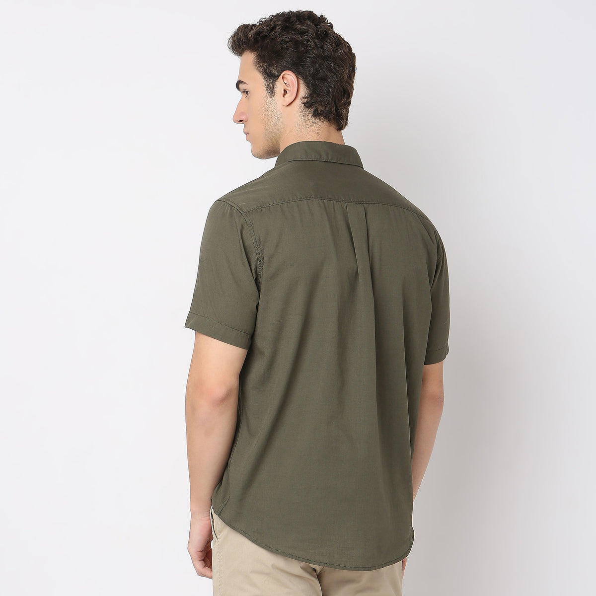 Regular Fit Solid Shirt