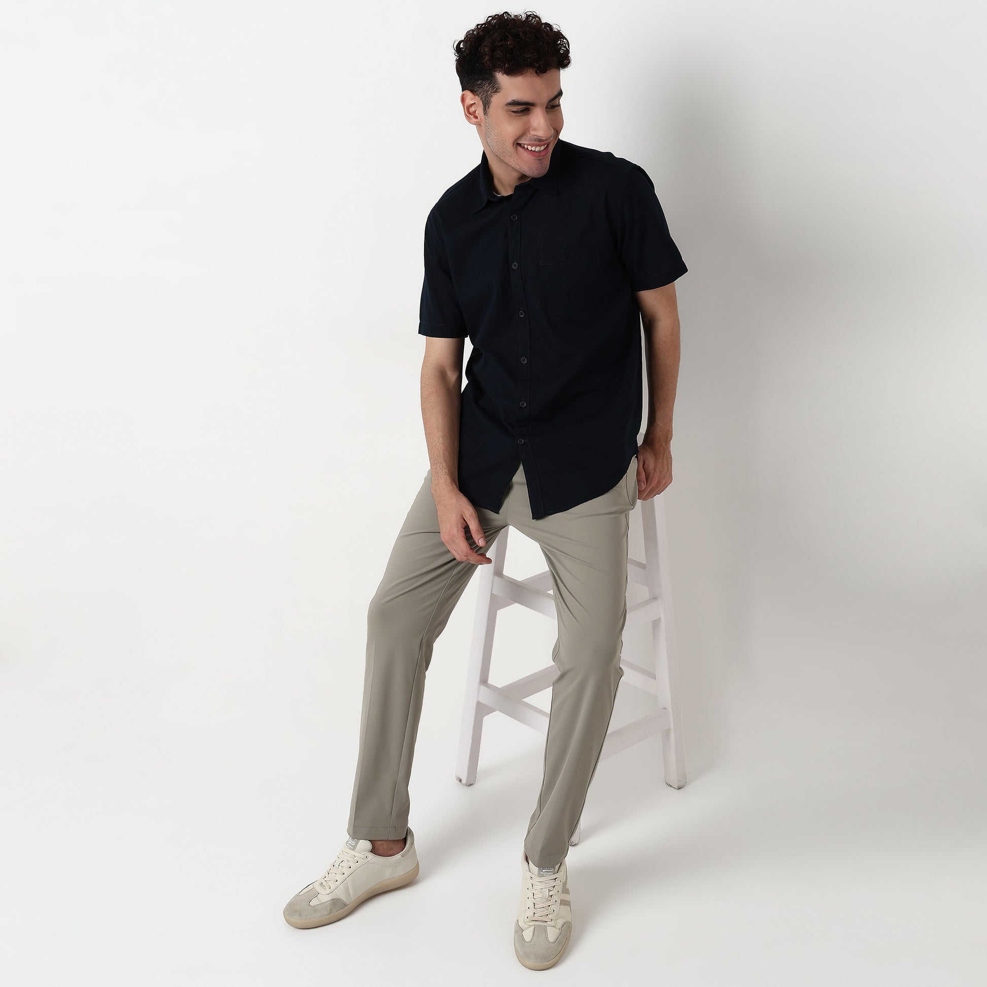 Regular Fit Solid Shirt