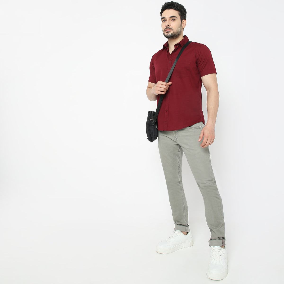 Regular Fit Solid Shirt