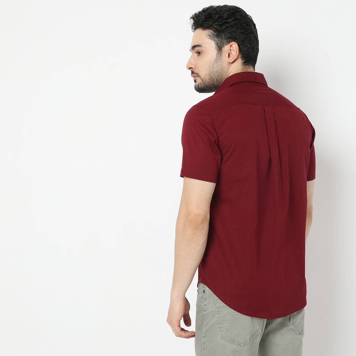 Regular Fit Solid Shirt