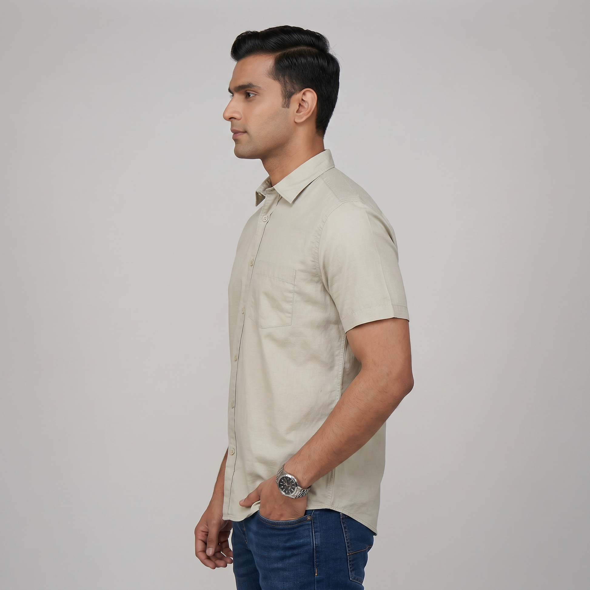 Regular Fit Solid Shirt