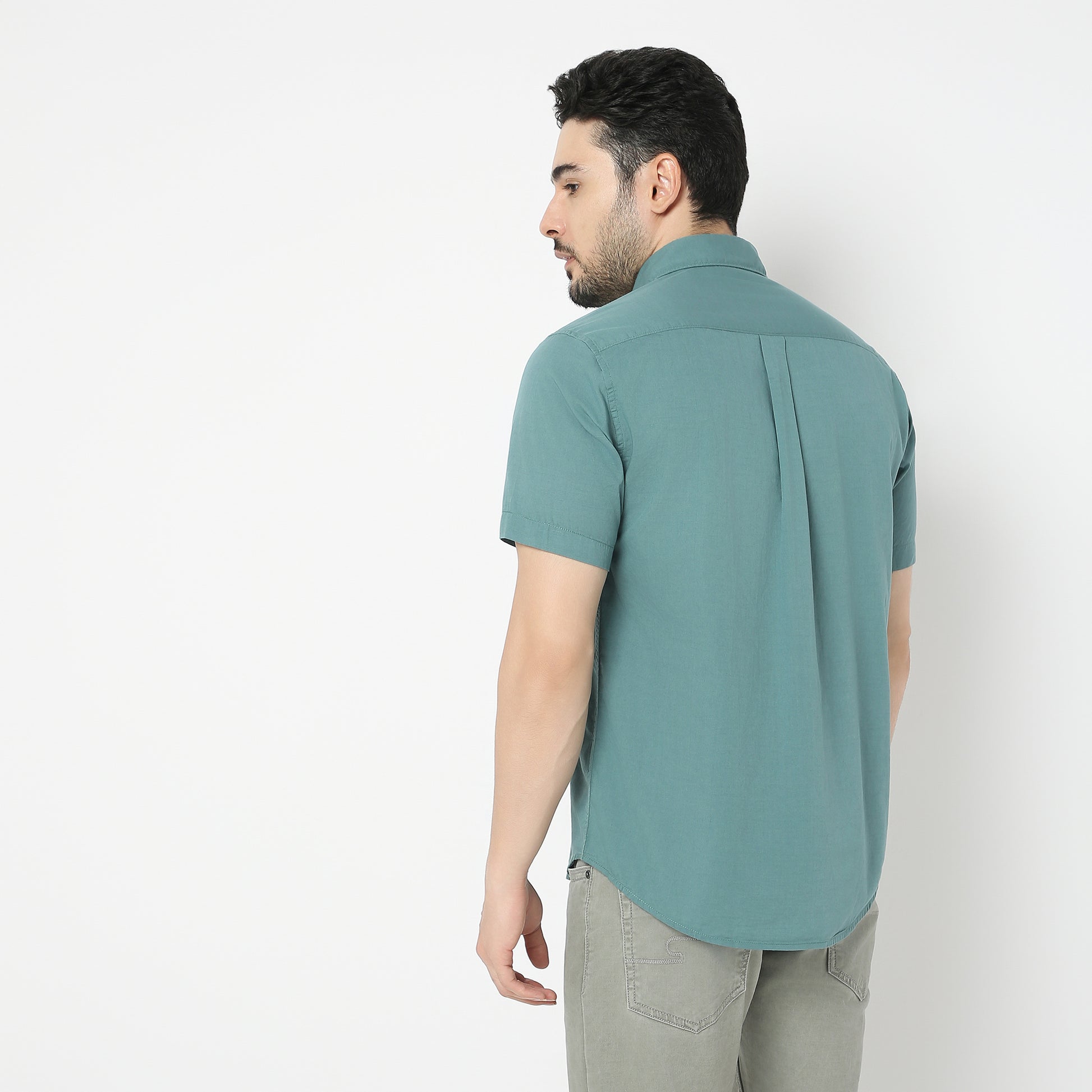 Regular Fit Solid Shirt