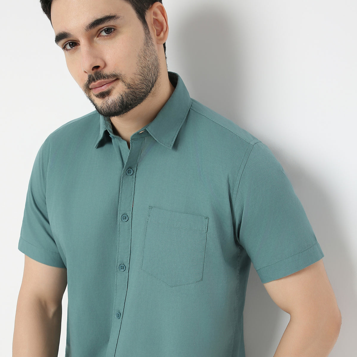 Regular Fit Solid Shirt