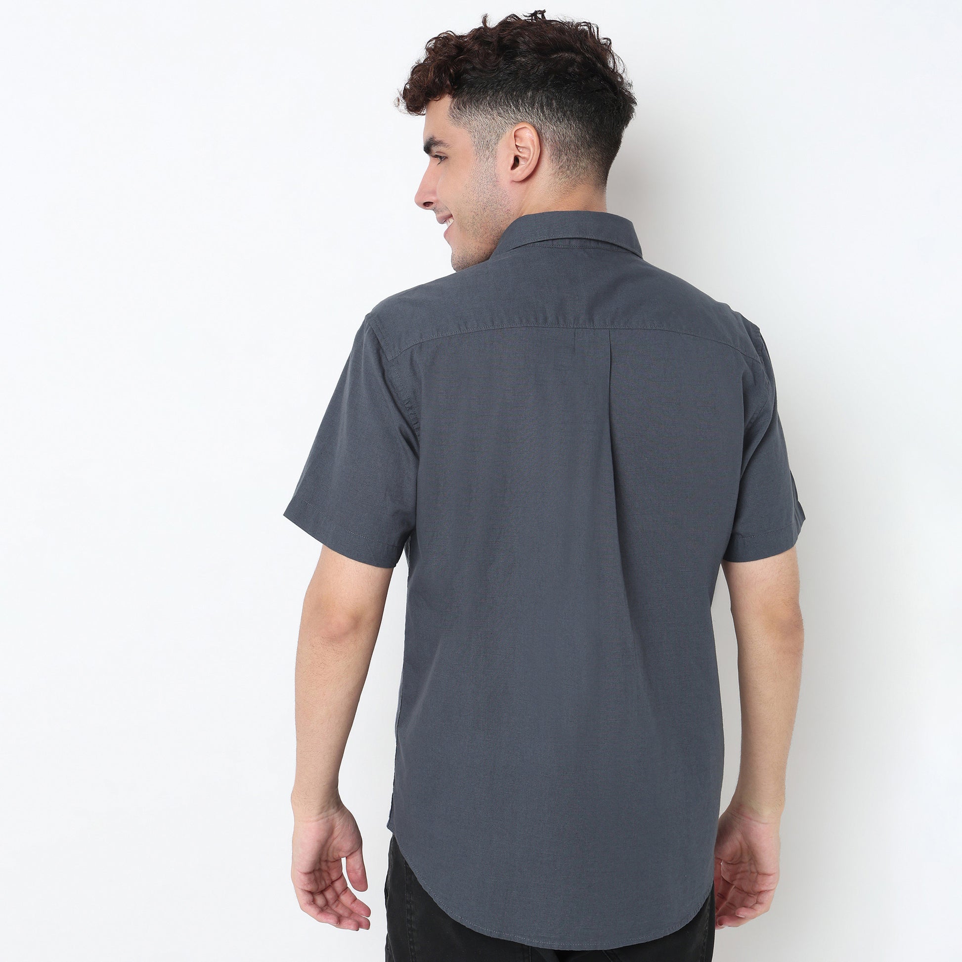Regular Fit Solid Shirt