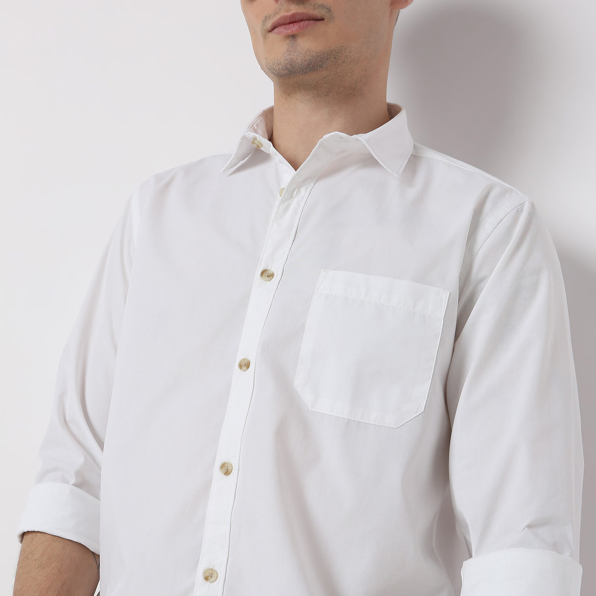 Regular Fit Solid Elemental Shirt