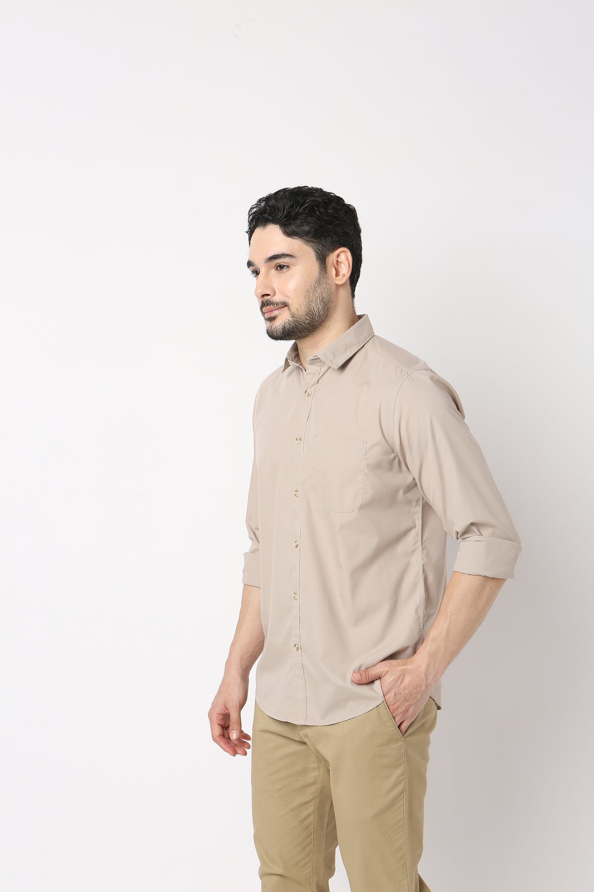 Regular Fit Solid Elemental Shirt