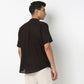 Lininᵉˣ - Linen Enriched Fine Natural Blend Shirt Half Sleeve Band Collar