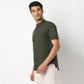 Lininᵉˣ - Linen Enriched Fine Natural Blend Shirt Half Sleeve Band Collar