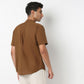 Lininᵉˣ - Linen Enriched Fine Natural Blend Shirt Half Sleeve Band Collar