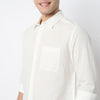 Smart Solid Linen Shirt