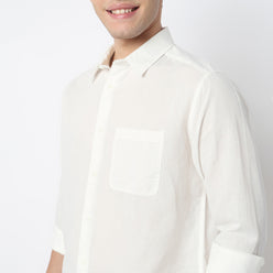 Smart Solid Linen Shirt
