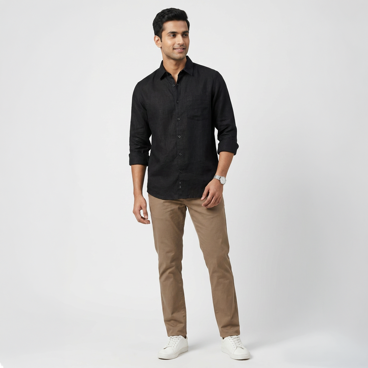 Regular Fit Solid Shirt