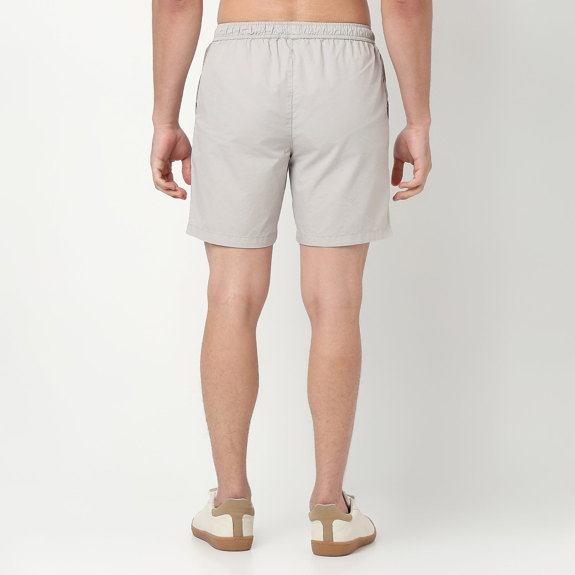 Light Weight 100% Cotton Shorts with Easy Waistband and Secure Mobile Pocket
