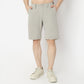 Regular Fit Solid Above Knee Mid Rise Shorts