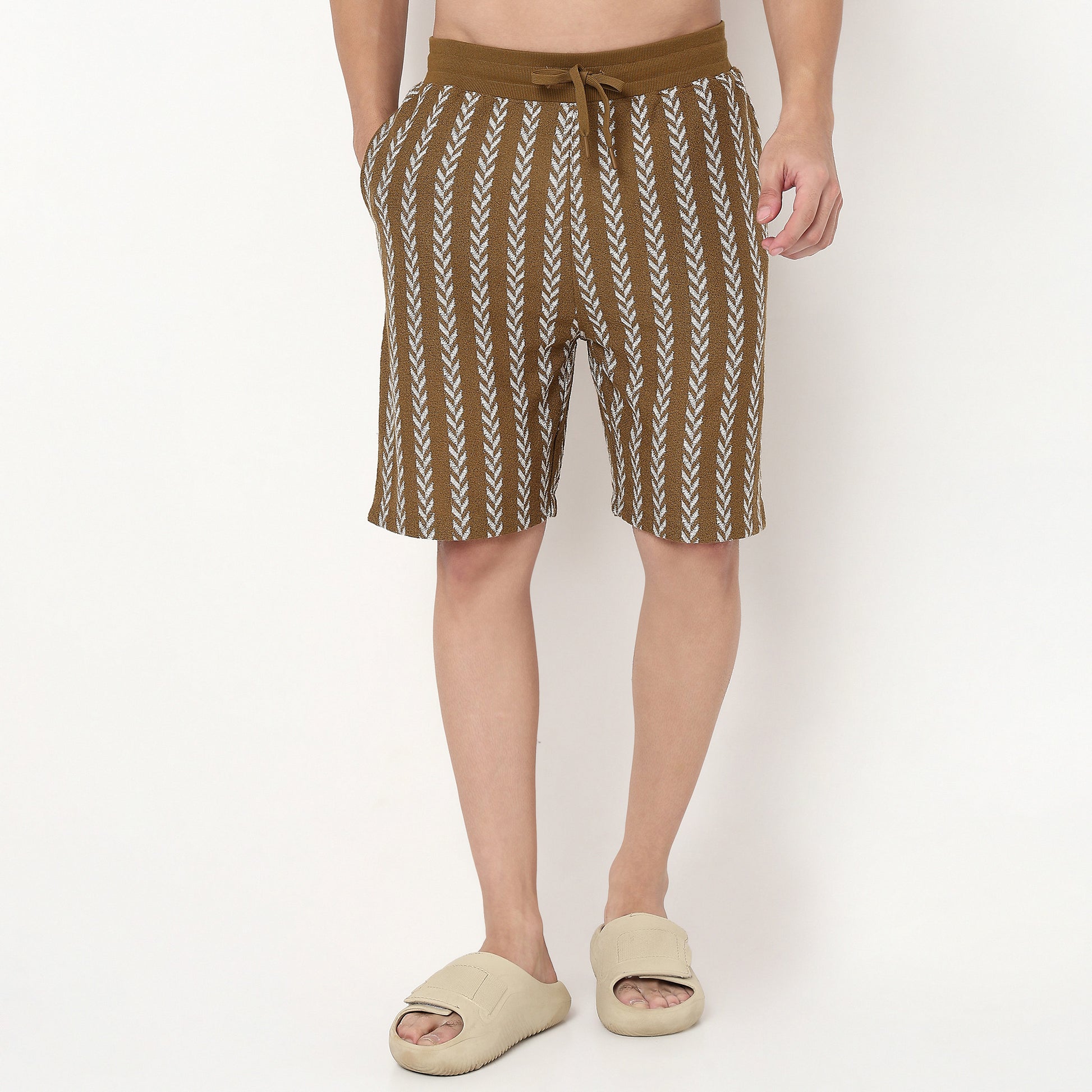 Knee Length Structured Shorts