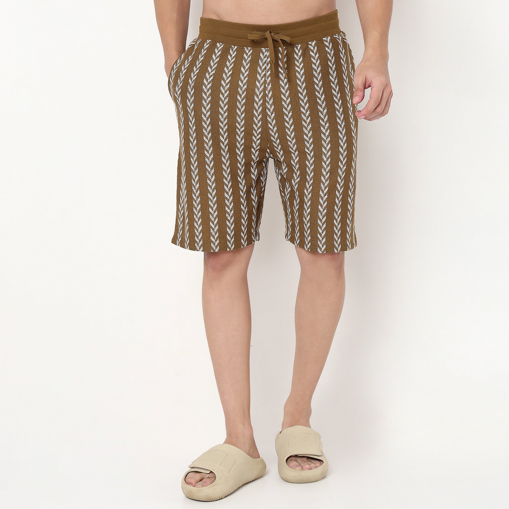 Knee Length Structured Shorts