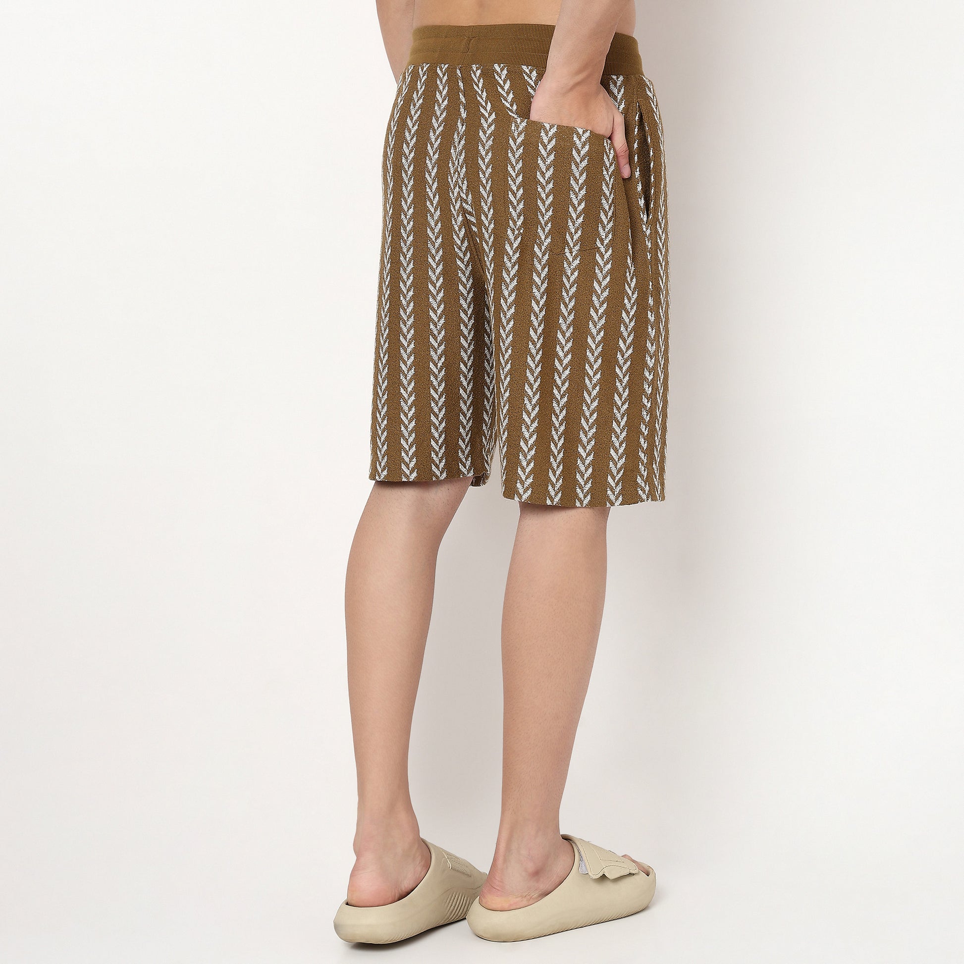 Knee Length Structured Shorts