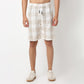 Above Knee Trendy Yarn Dyed Textured Pull-On Shorts with Lots Of Oomph- Relaxed Fit