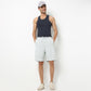 Regular Fit Solid Above Knee Mid Rise Shorts