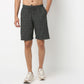 Above Knee Trendy Yarn Dyed Textured Pull-On Shorts with Lots Of Oomph- Relaxed Fit