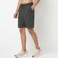 Above Knee Trendy Yarn Dyed Textured Pull-On Shorts with Lots Of Oomph- Relaxed Fit