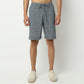 Regular Fit Textured Above Knee Mid Rise Shorts