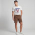 Solid Mid Rise Smart Shorts