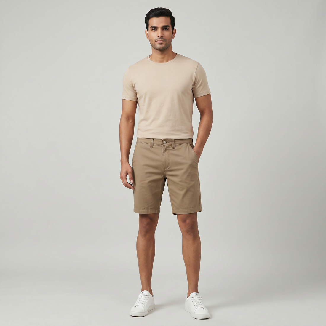 Solid Woven Varsity Shorts