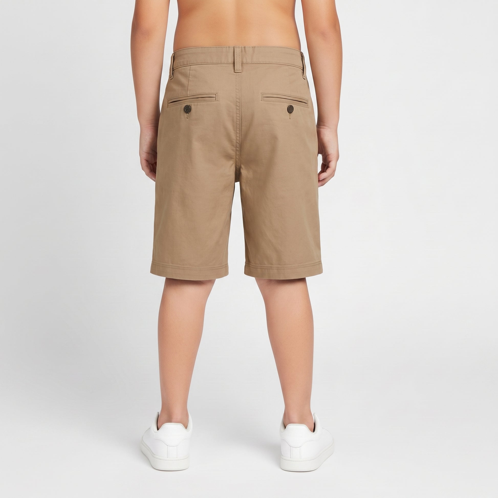 Solid Woven Varsity Shorts