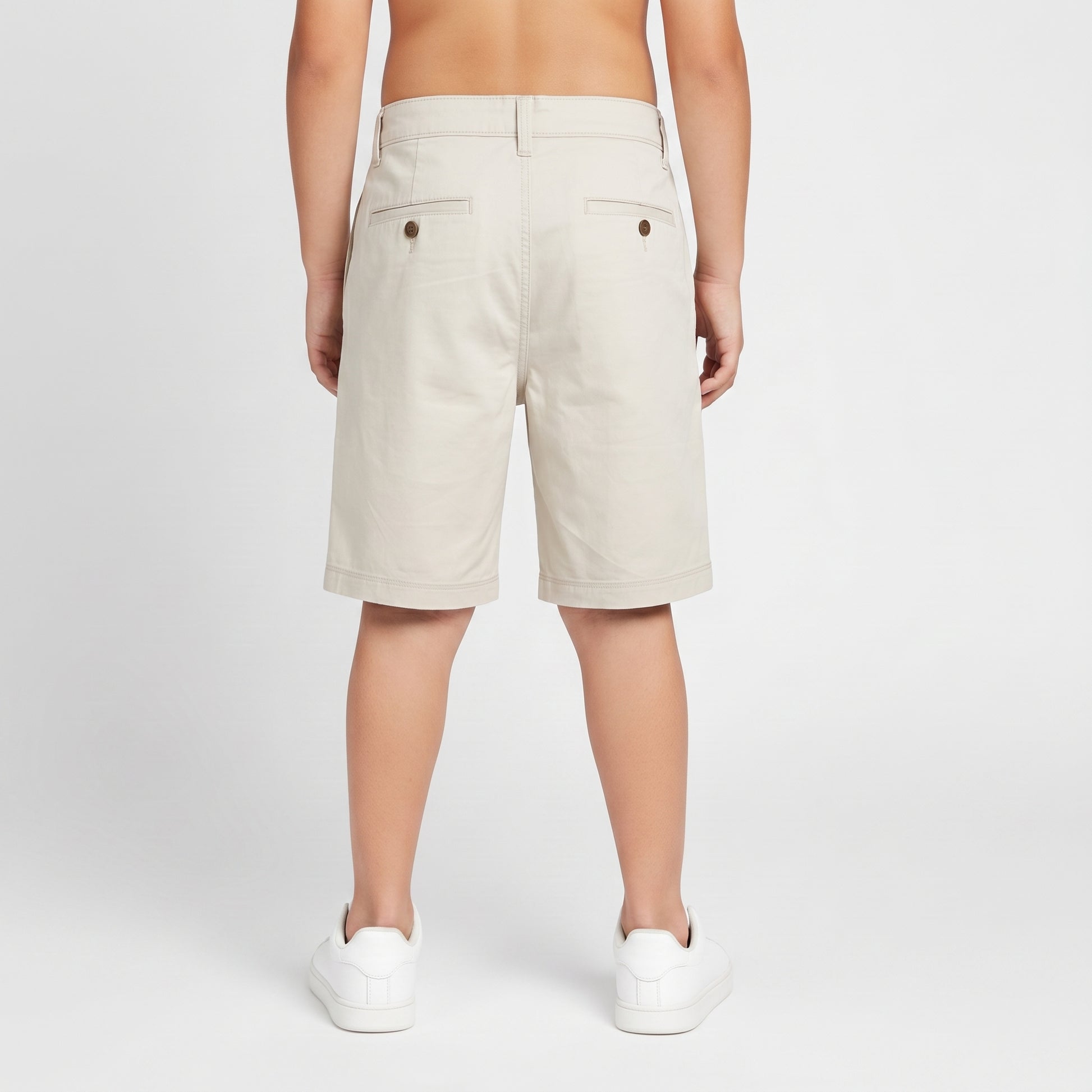 Solid Woven Varsity Shorts
