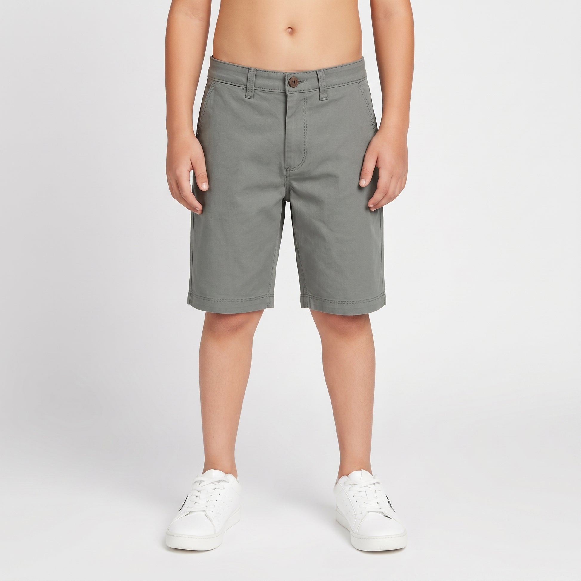 Solid Woven Varsity Shorts