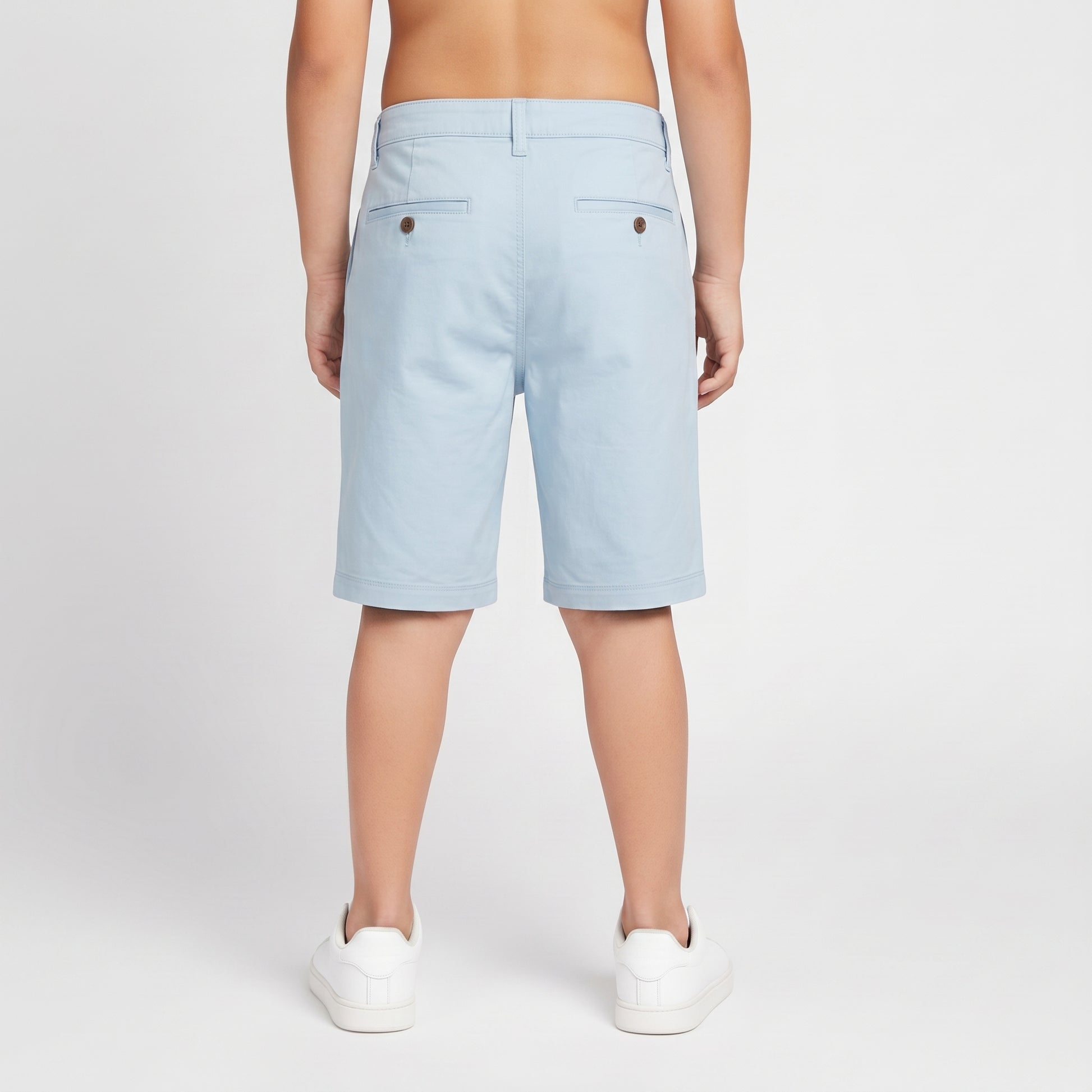Solid Woven Varsity Shorts