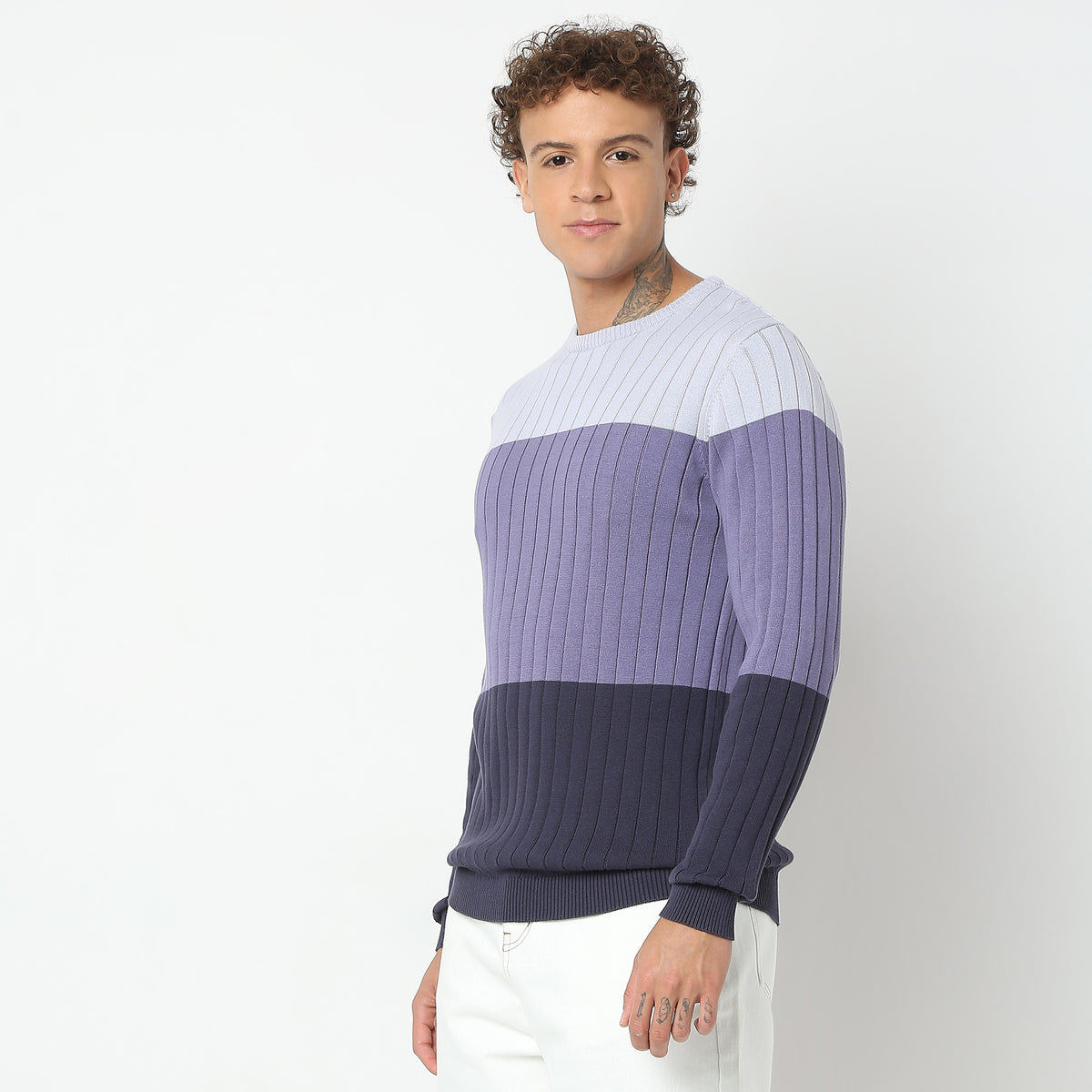 Regular Fit Striped Sweater