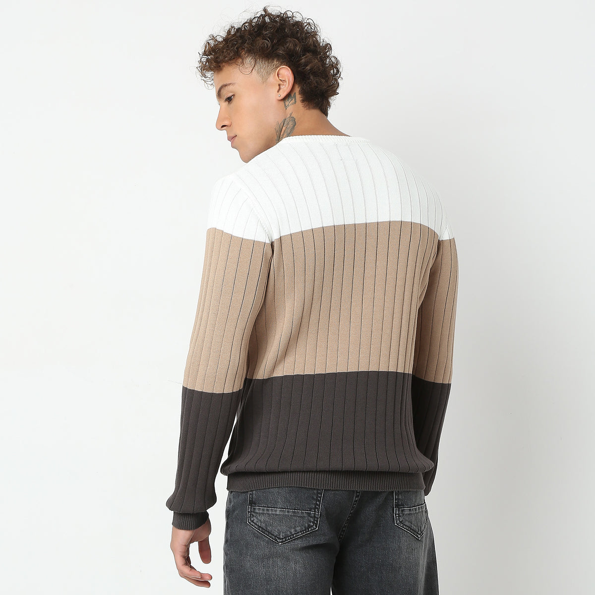 Regular Fit Striped Sweater