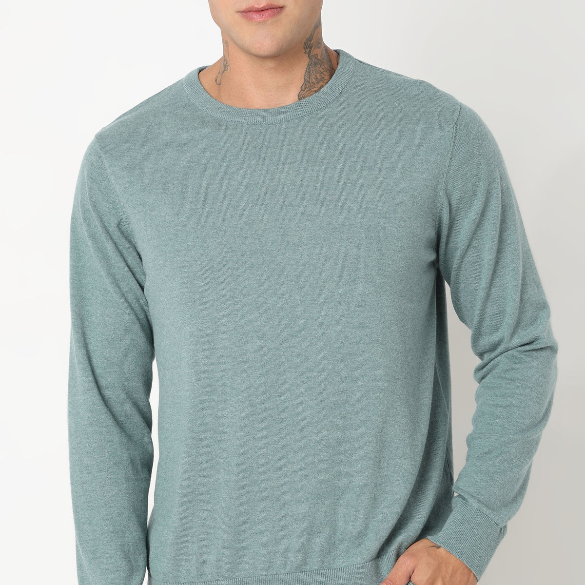 Regular Fit Abstract Sweater