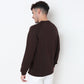 Knitted Structured Crew Neck Sweatshirt