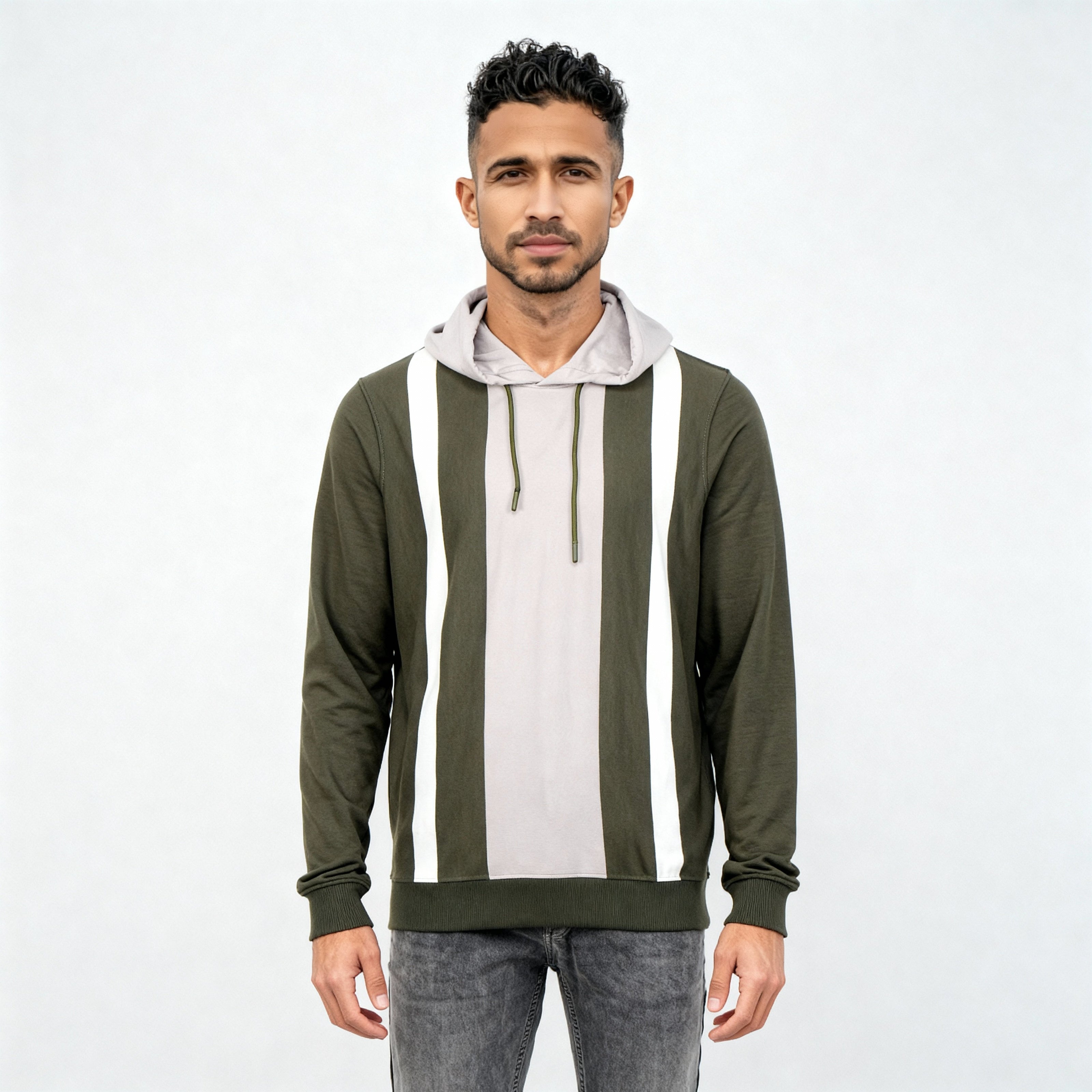 Striped University Sweat Tee