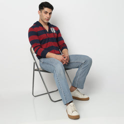 Striped University Sweatshirt