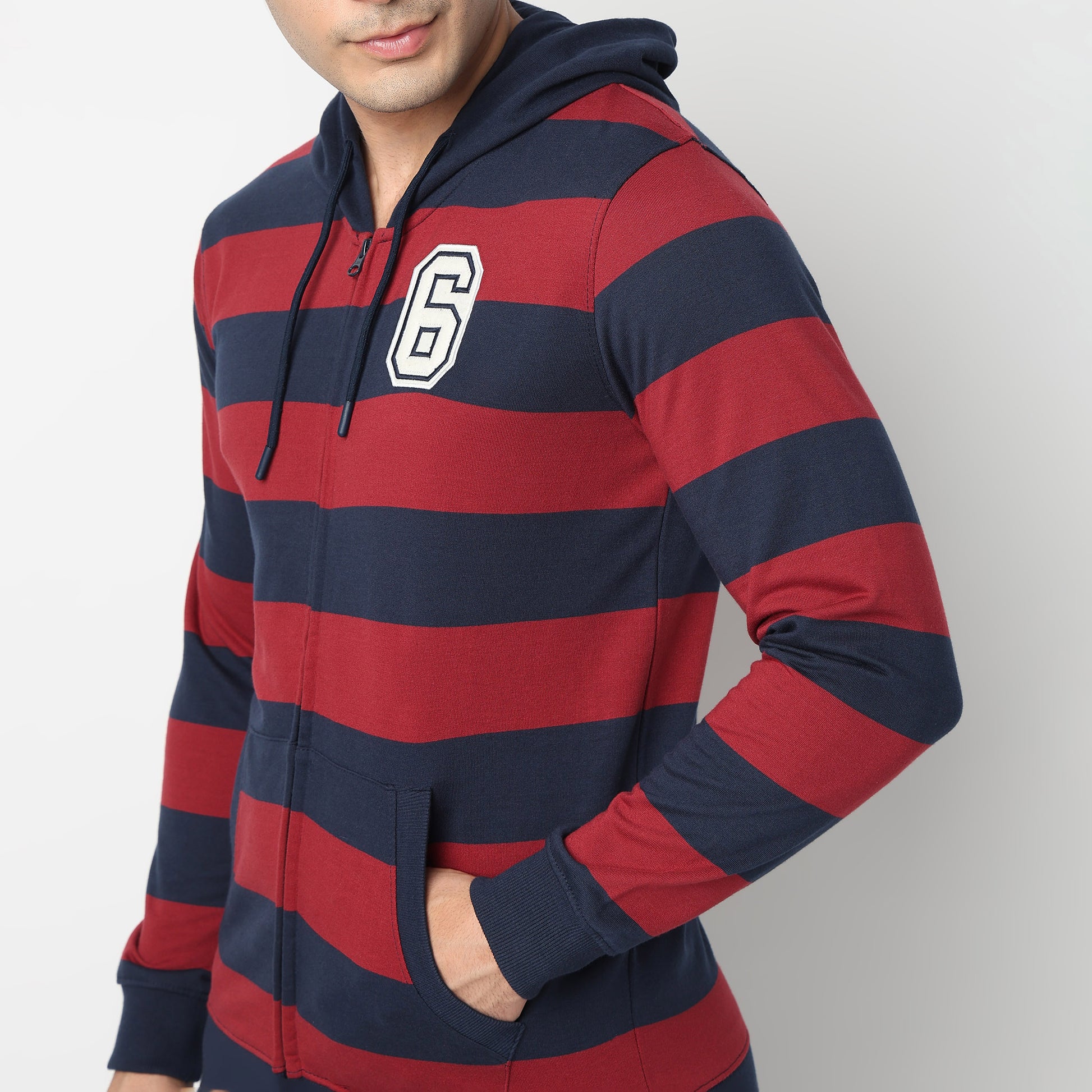 Striped University Sweatshirt