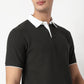 Knitted Structured Rugby Polo T-Shirt