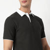 Knitted Structured Rugby Polo T-Shirt