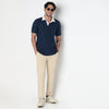Knitted Structured Rugby Polo T-Shirt