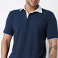 Knitted Structured Rugby Polo T-Shirt