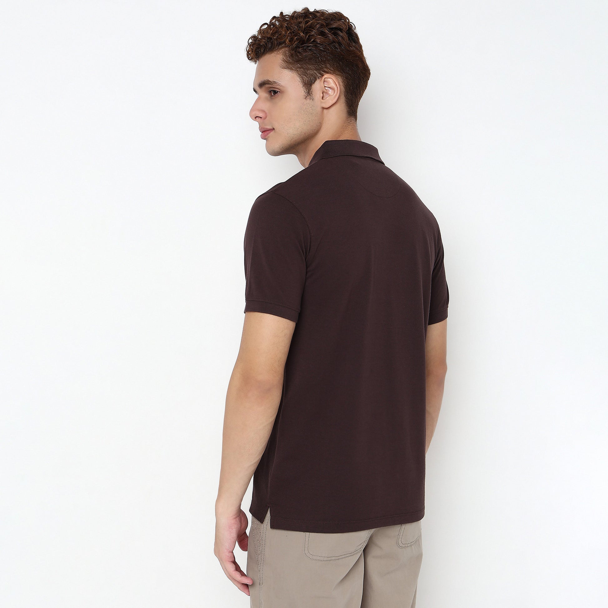 Knitted Striped University Polo T-Shirt