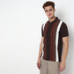 Knitted Striped University Polo T-Shirt