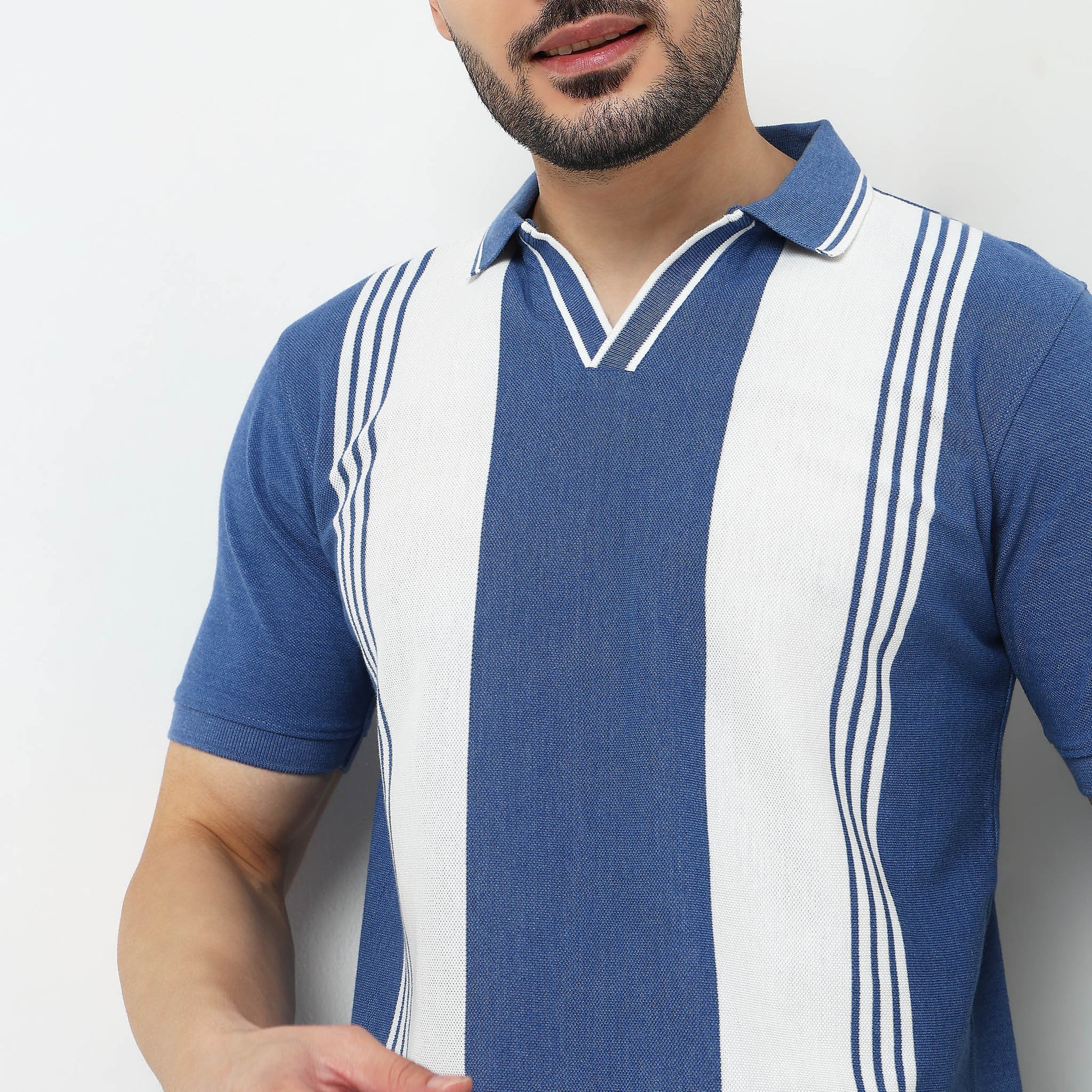 University Striped Polo T-Shirt