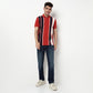 Striped Cotton Polyester Polo T-Shirt