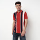 Striped Cotton Polyester Polo T-Shirt